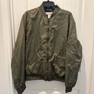 Men's Khaki Bomber Jacket